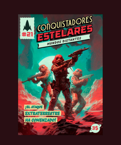 T-Shirt Design Maker Featuring Vintage-Style Martian Graphics 