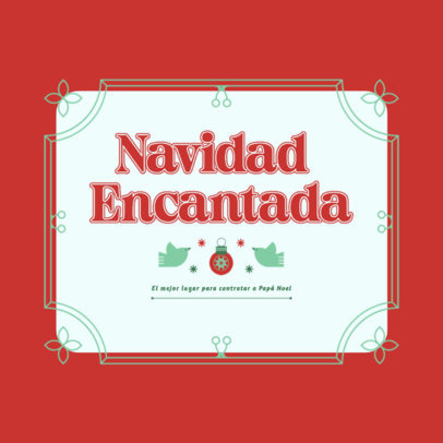 Christmas-Themed Logo Maker for a Santa Claus Talent Company 6092d