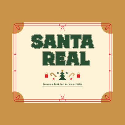 Xmas Logo Generator for a Santa Claus Rental Agency 6092e