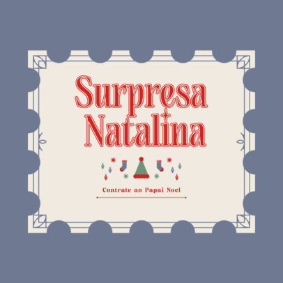 Online Logo Template With Xmas-Themed Graphic for a Santa Claus Rental Company 6092g