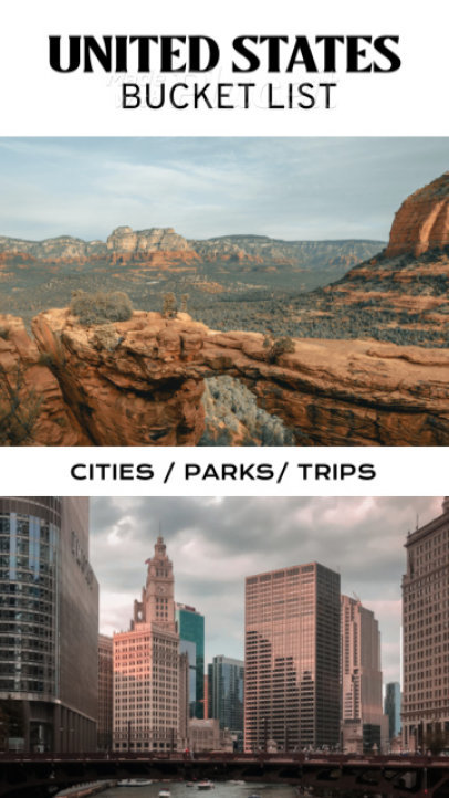 Bucket List Instagram Story Video Creator Featuring a Travel Theme