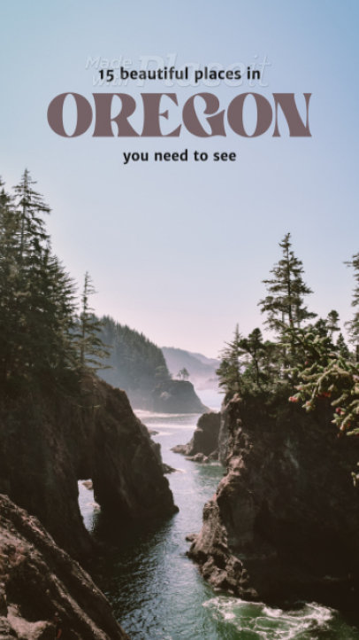 Travel-Themed Instagram Story Video Generator Featuring Popular Places in Oregon 945s 7238