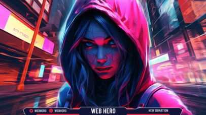 Gaming Twitch Overlay Creator Featuring a Spiderman-Inspired Theme 5826f-5954