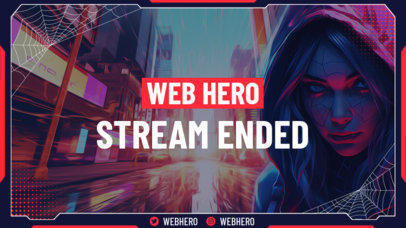 Stream-Ended Twitch Screen Creator With a Spiderman-Inspired Theme 5826f-5954