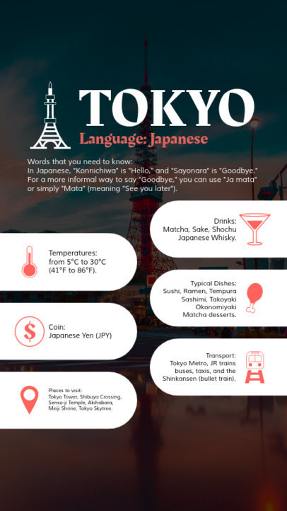 Instagram Story Template Featuring Traveling Tips for Milan