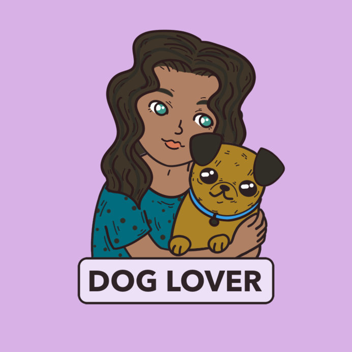 Avatar Creator With an Illustrated Character and a Pug