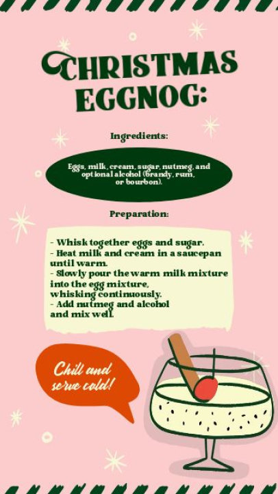 Christmas-Themed Instagram Story Video Generator for a Holiday Recipe 7207