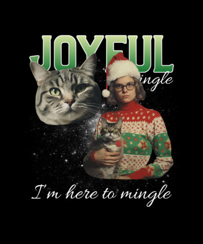Bootleg-Themed T-Shirt Design Maker to Celebrate Christmas