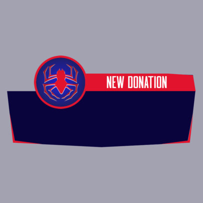 New Donation Twitch Alert Box Template Inspired by Spiderman 5826g-5954