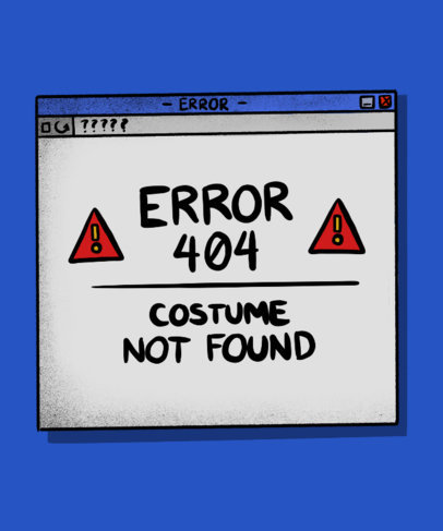 T-Shirt Design Maker With a Funny Halloween Costume Quote