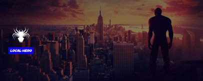 Twitch Profile Banner Generator Featuring a Theme Inspired by Spiderman