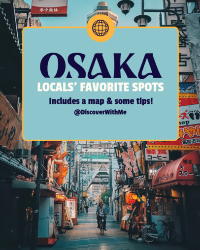 Instagram Post Generator with Locals' Tips for Osaka First-Time Visitors 5942h