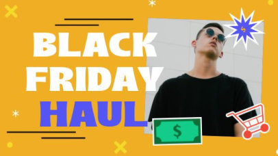 Intro Video Generator for a Black Friday Haul Featuring Animated Commerce Graphics 7152