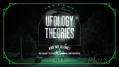 Intro Video Template for an Alien Conspiracy Theories-Themed Vlog