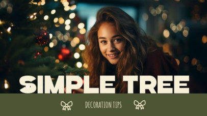 Intro Video Template Featuring Christmas Tree Decoration Ideas 7211