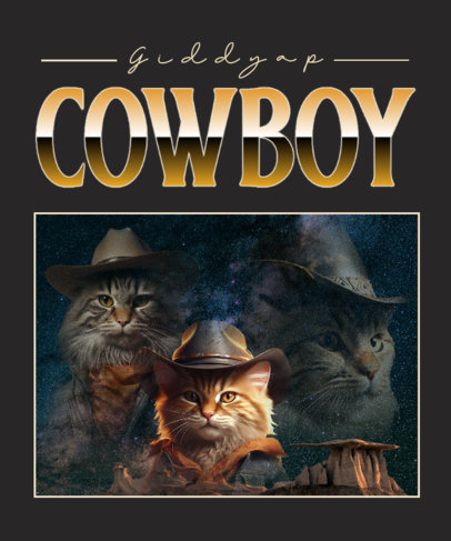 T-Shirt Design Maker with Funny Meme-Inspired Animals Created by AI