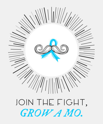 T-Shirt Design Maker for a Men's Health Awareness Month Campaign 1666i 6146