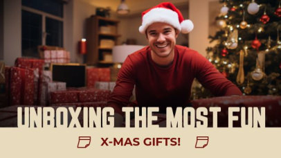 Intro Video Creator for an Unboxing Xmas Gifts Vlog 7212
