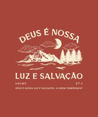 T-Shirt Design Generator With a Boho-Themed Aesthetic and a Christian Verse