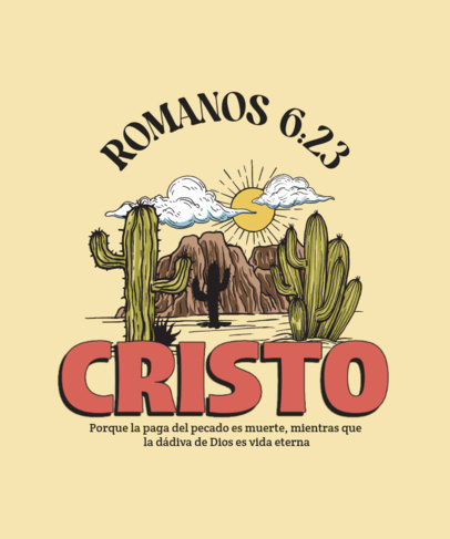 Illustrated T-Shirt Design Generator for Christians With a Boho Aesthetic