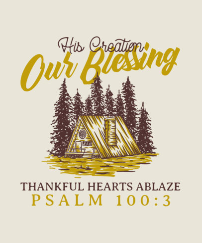 Quote T-Shirt Design Creator Featuring a Christian Theme and a Boho Aesthetic