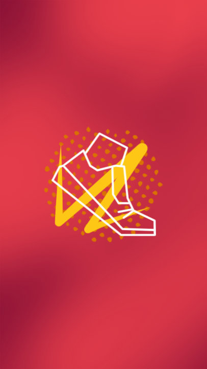 Instagram Highlight Cover Creator With a Sneaker Graphic for a Fitness Coach