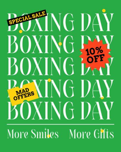 Instagram Post Template to Promote a Boxing Day Sale 6639a