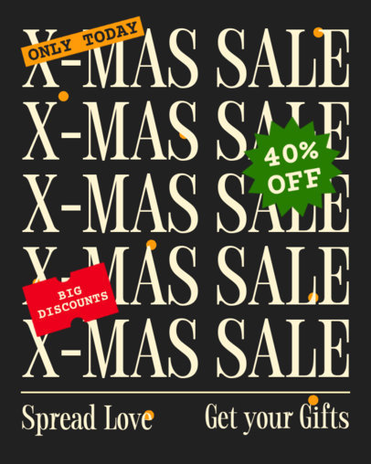 Instagram Post Creator Promoting a Special Christmas Sale 6639c