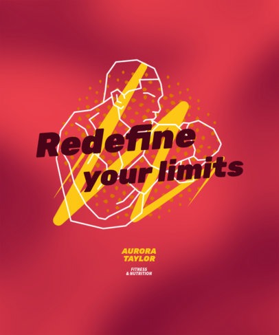 T-Shirt Design Creator With a Wellness Theme and a Fitness-Themed Graphic