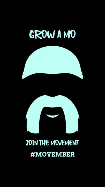 Quote Instagram Story Generator Featuring a Movember Theme