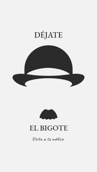 Illustrated Instagram Story Template to Raise Awareness About Men's Health