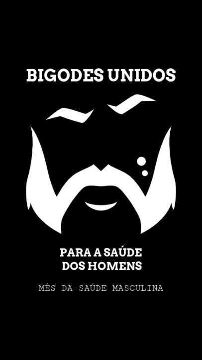 Instagram Story Maker for Movember Featuring a Men's Health Quote