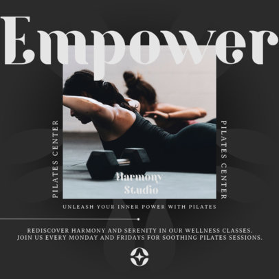 Fitness Instagram Post Generator to Promote a Pilates Center 6128a