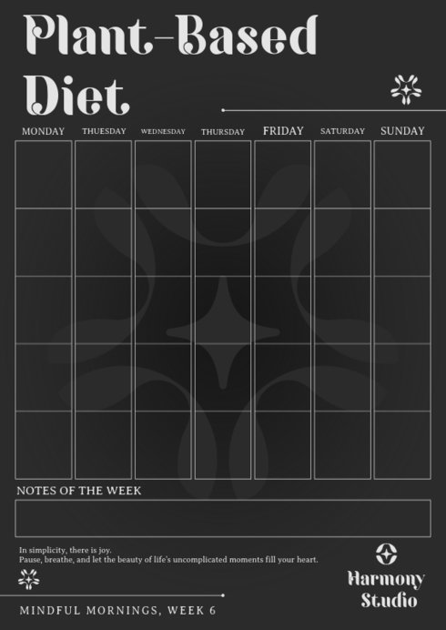 Placeit - Fitness Planner Design Generator for a Pilates Plant-Based ...