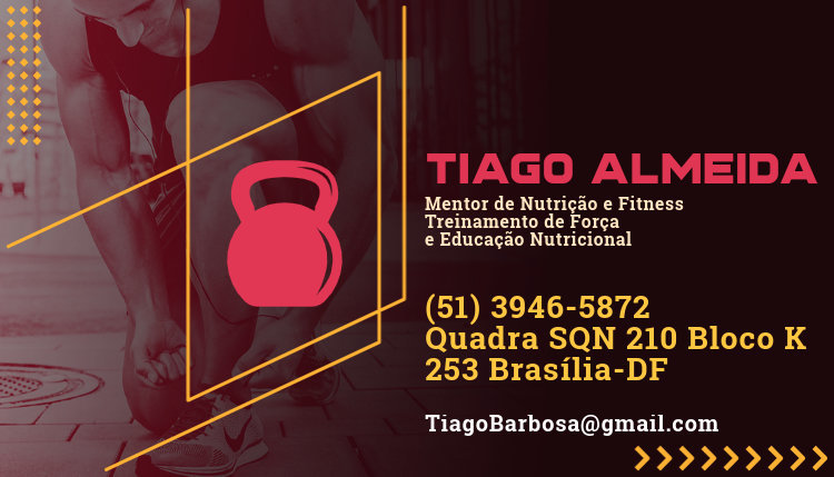 Fitness Back Business Card Maker for a Wellness Coach
