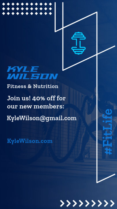 Instagram Story Creator for a Nutritionist and Fitness Workout Plan