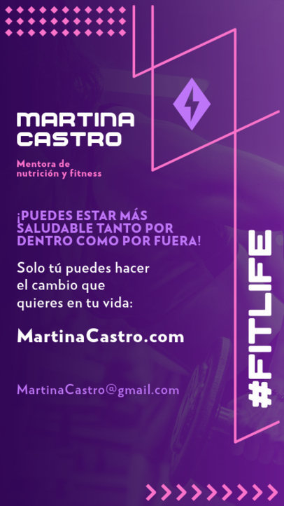 Instagram Story Template for a Fitness Workout Program