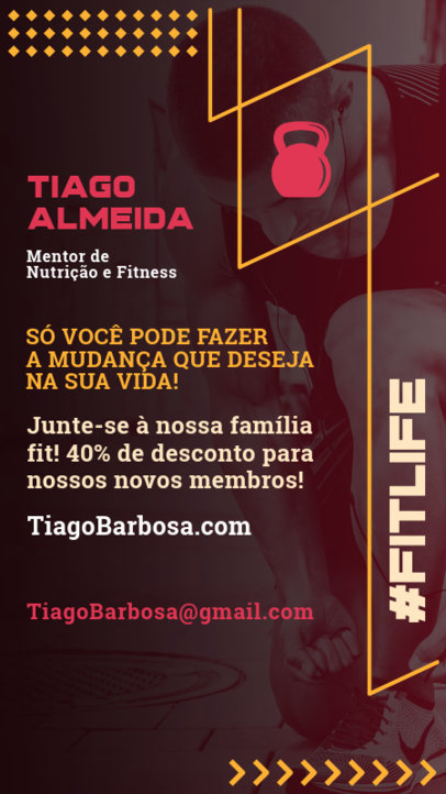 Fitness Instagram Story Maker for a Wellness Exercise Program