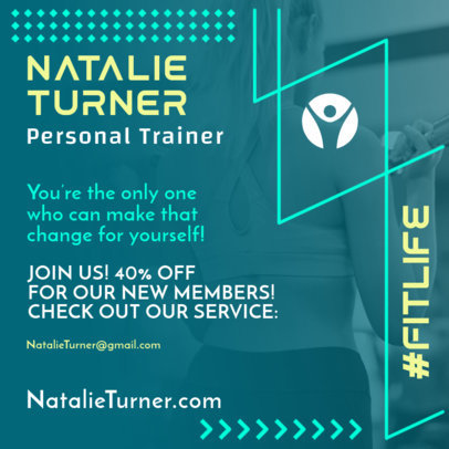 Instagram Post Generator for a Personal Exercise Training Plan