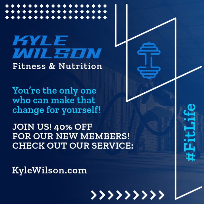 Instagram Post Creator for a Nutritionist and Fitness Workout Plan