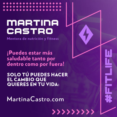 Instagram Post Template for a Fitness Workout Program