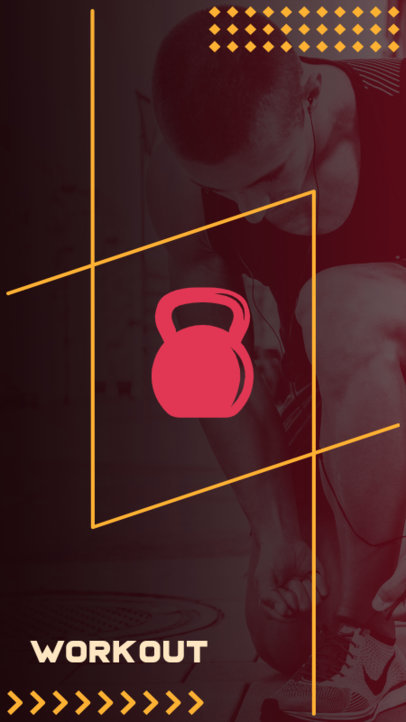 Fitness Instagram Highlight Cover Maker Featuring a Training-Themed Graphic