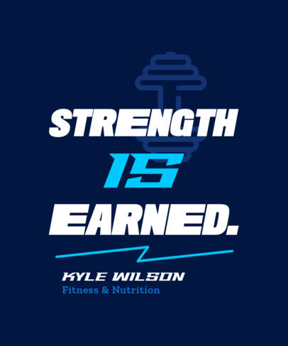 T-Shirt Design Creator for a Training Center Featuring a Powerful Message