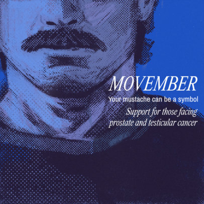 Instagram Post Maker to Raise Awareness of Men's Cancer