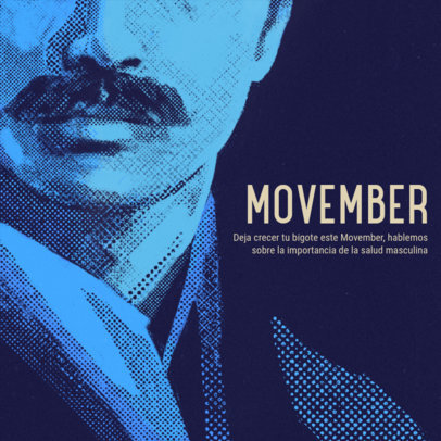 Instagram Post Creator to Raise Awareness of the Movember Movement