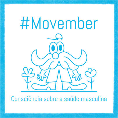 Quote Instagram Post Template Featuring a Men's Mental Health Theme for Movember