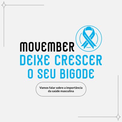 Awareness Instagram Post Generator for Movember Movement