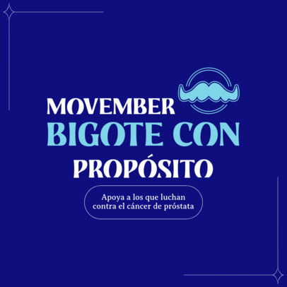 Movember Instagram Post Creator for Men's Cancer Survivors