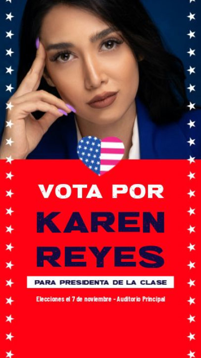 Instagram Story Video Generator Featuring a Candidate for Class President 7250