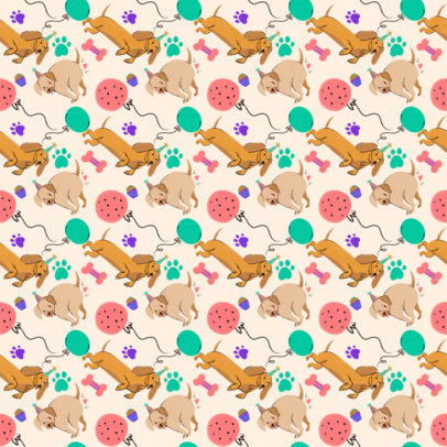 Wrapping Paper Design Maker for a Puppy's Birthday Party